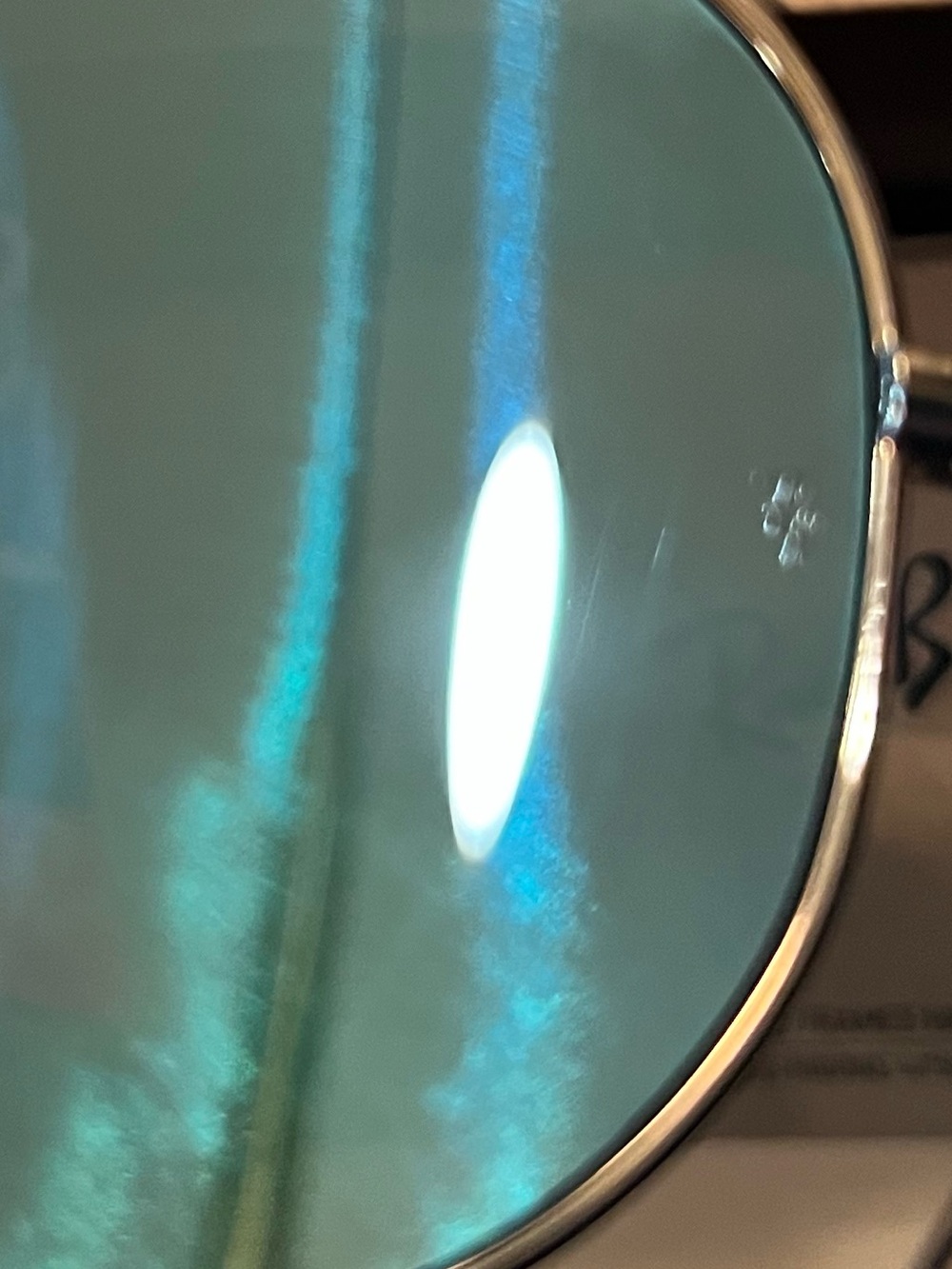 Ray-Ban Aviator Reverse Sunglasses in Silver with Blue Lenses 56mm - Picture 5 of 14